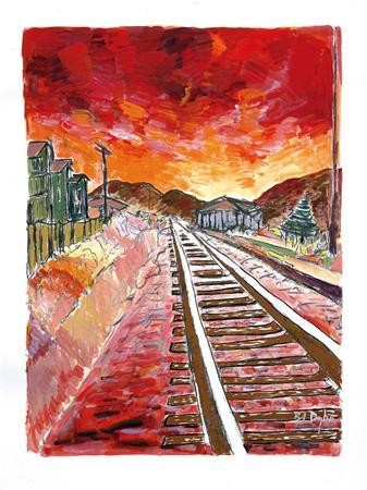 Bob Dylan Blood on the Tracks Painting