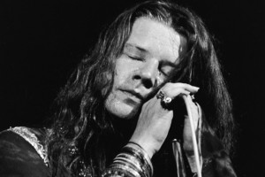Janis Joplin With Eyes Closed During Performance